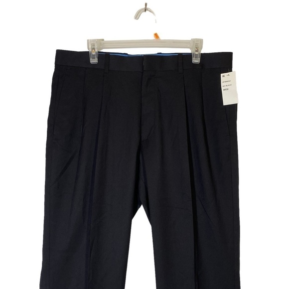 NWT Axist men 36Wx32L Black Ultra Series Straight Modern front pleat dress pant - Picture 2 of 5